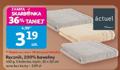 Ręcznik 100% bawełny promocja w Auchan