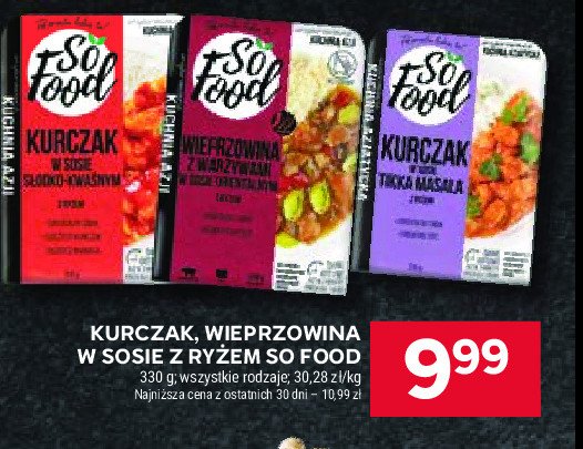 Kurczak po tajsku z ry偶em So food promocja