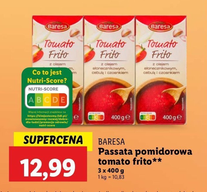 Passata pomidorowa Baresa promocja