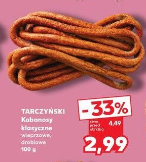 Kabanosy wieprzowe Tarczy艅ski kabanos klasyczny promocja