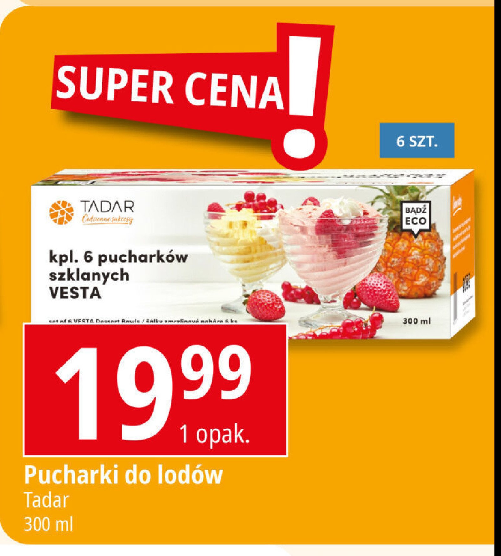 Komplet pucharków vesta 300 ml Tadar promocja