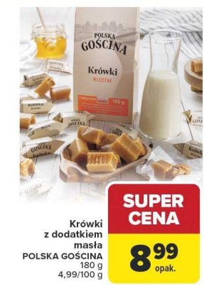 Krówki z dodatkiem masła Polska Gościna promocja w Carrefour