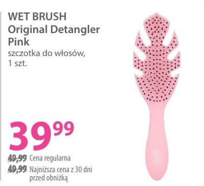Szczotka do włosów WET BRUSH Original Detangler Pink promocja w Hebe