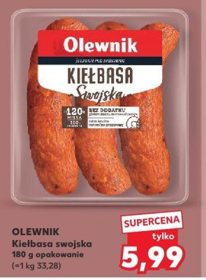 Kiełbasa swojska 180 g promocja w Kaufland