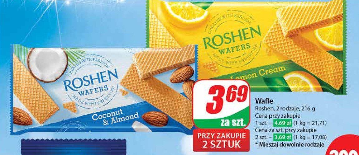 Wafelki kokosowe promocja