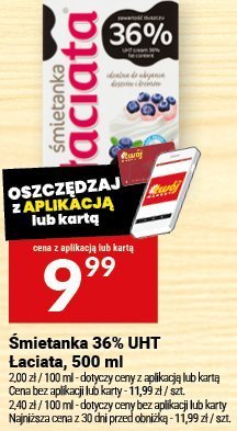 Śmietanka 36% UHT Łaciate, 500 ml promocja w Twój Market