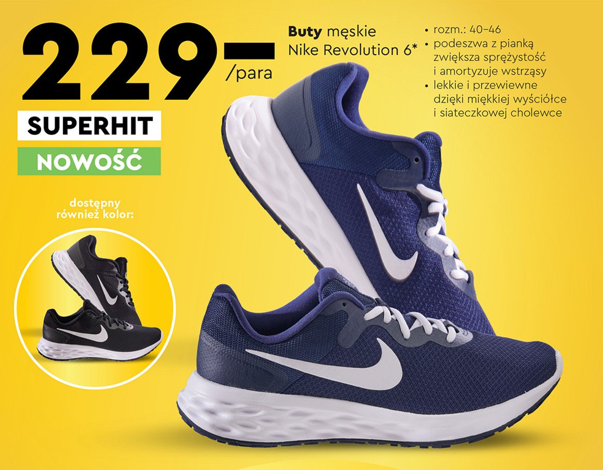 Buty revolution 6 40-46 Nike promocja