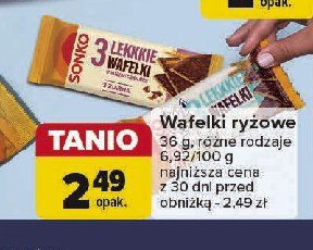 Wafelki z owsem Sonko lekkkie wafelki promocja