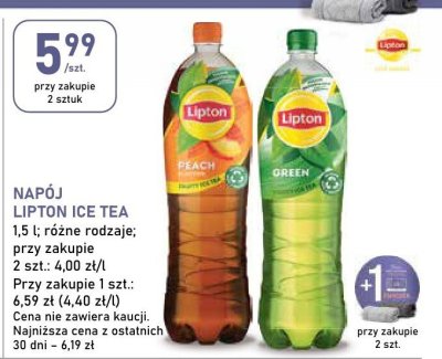 Napój LIPTON ICE TEA promocja w Stokrotka