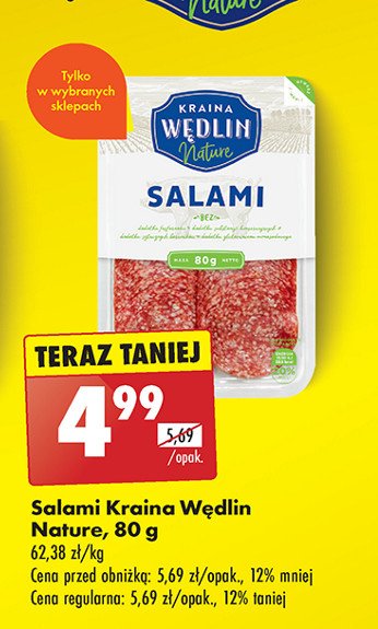 Salami Kraina wędlin nature promocja