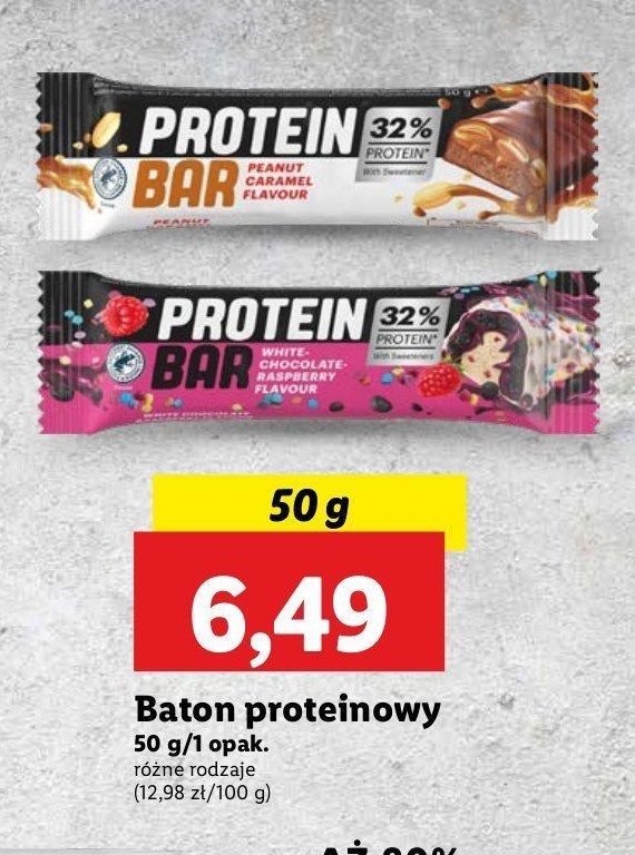 Baton peanut caramel PROTEIN BAR promocja