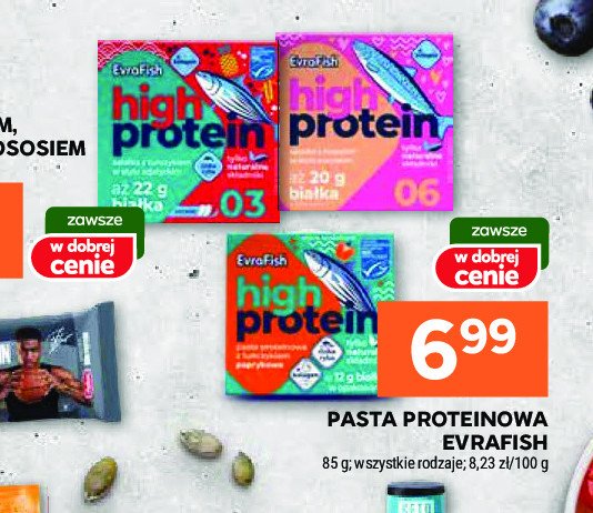 Pasta proteinowa z tuńczykiem cytrynowa Evrafish promocja w Stokrotka