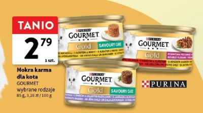 Mokra karma dla kota GOURMET Gold wybrane rodzaje promocja w Intermarche