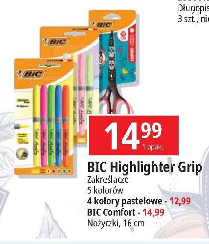 Nożyczki 16 cm Bic comfort promocja