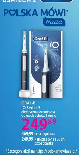 Szczoteczka series 7 blue ORAL-B IO promocja w Hebe