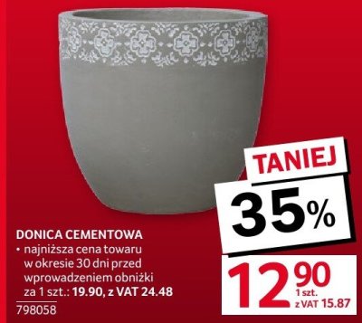 Donica cementowa promocja w Selgros