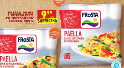 Danie z kurczakiem po hiszpa艅sku Frosta paella promocja