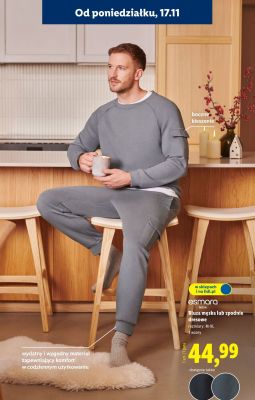 Bluza męska lub spodnie dresowe esmara MEN promocja w Lidl