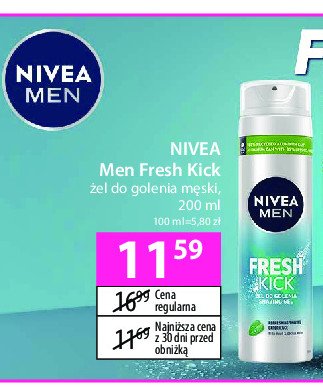 Żel do golenia NIVEA FRESH KICK promocja