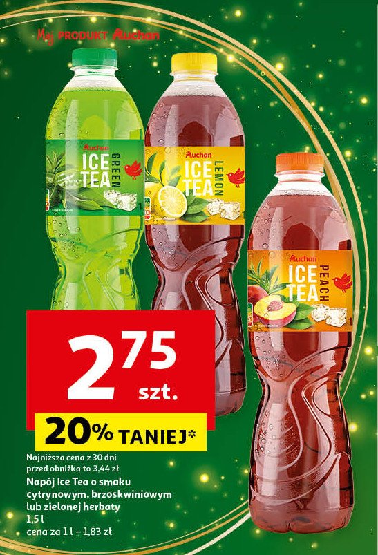 Ice tea zielona Auchan promocja