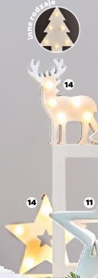 Drewniana dekoracja LED promocja w Netto