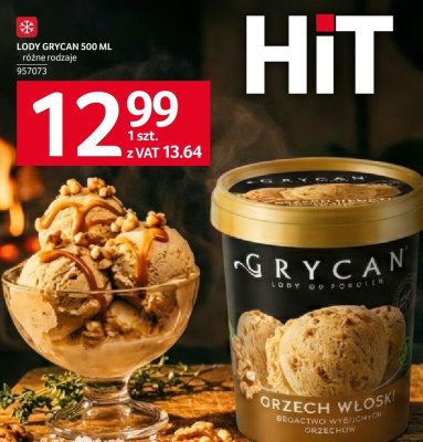 Lody Grycan 500ml różne rodzaje promocja w Selgros