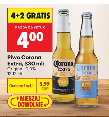 Piwo Corona Extra, 330 ml promocja w Biedronka