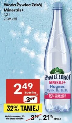 Woda 呕ywiec zdr贸j promocja w Delikatesy Centrum