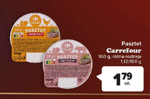 Pasztet wieprzowy Carrefour promocja
