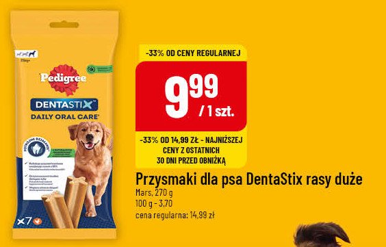 Przysmak dla psa duże rasy Pedigree dentastix promocja