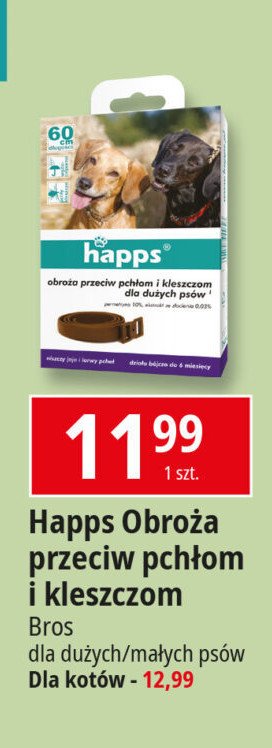 Obroża przeciw pchłom i kleszczom dla dużych psów promocja