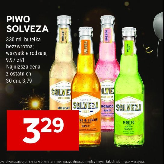 Piwo Solveza extra promocja w Stokrotka