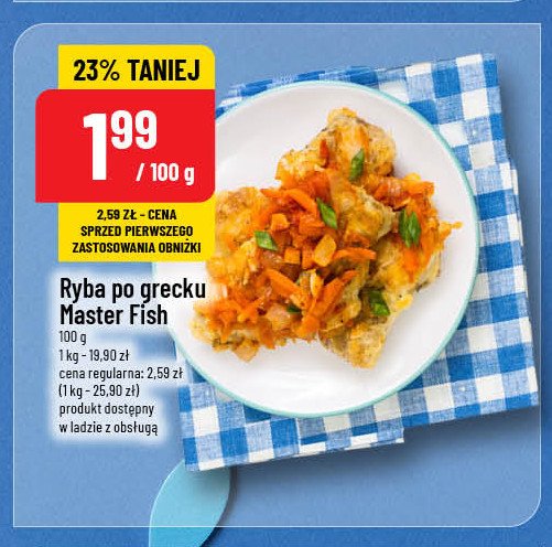 Ryba po grecku Master fish promocja