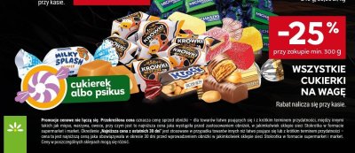 Cukierki promocja w Stokrotka