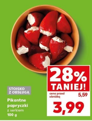 Papryczki pikantne z serkiem promocja w Kaufland