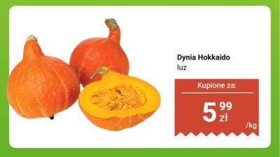 Dynia Hokkaido luz Biedronka promocja w Biedronka