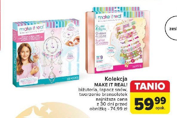 Zestaw kreatywny biżuteria Make it real promocja w Carrefour