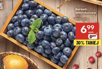 Borówki amerykańskie promocja w Delikatesy Centrum