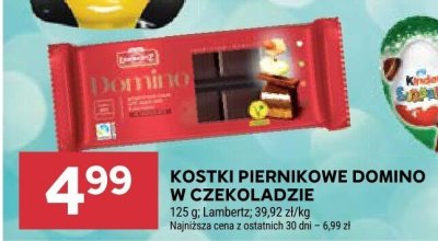 Kostki piernikowe Domino w czekoladzie promocja w Stokrotka