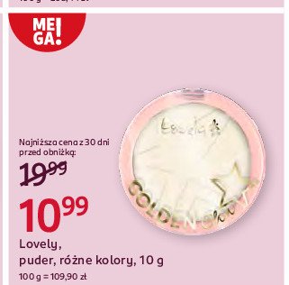 Puder korygujący do twarzy nr.1 Lovely golden glow promocja w Rossmann