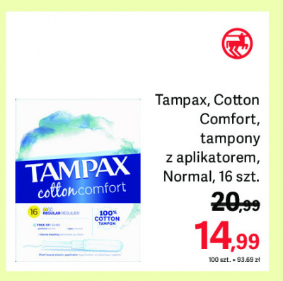 Tampony regular Tampax cotton comfort promocja