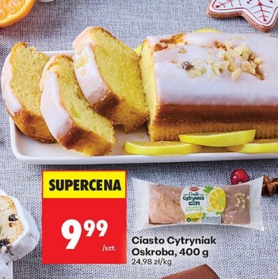 Ciasto Cytryniak Oskroba, 400 g promocja w Biedronka