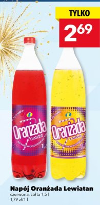 Napój Oranżada Lewiatan czerwona, żółta 1,5 l promocja w LEWIATAN
