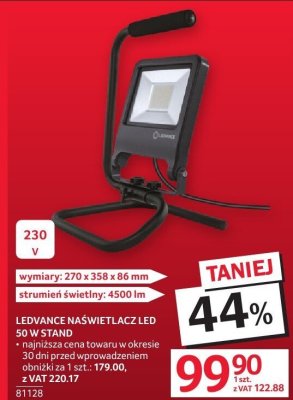 Naświetlacz LED LEDVANCE 50W Stand promocja w Selgros