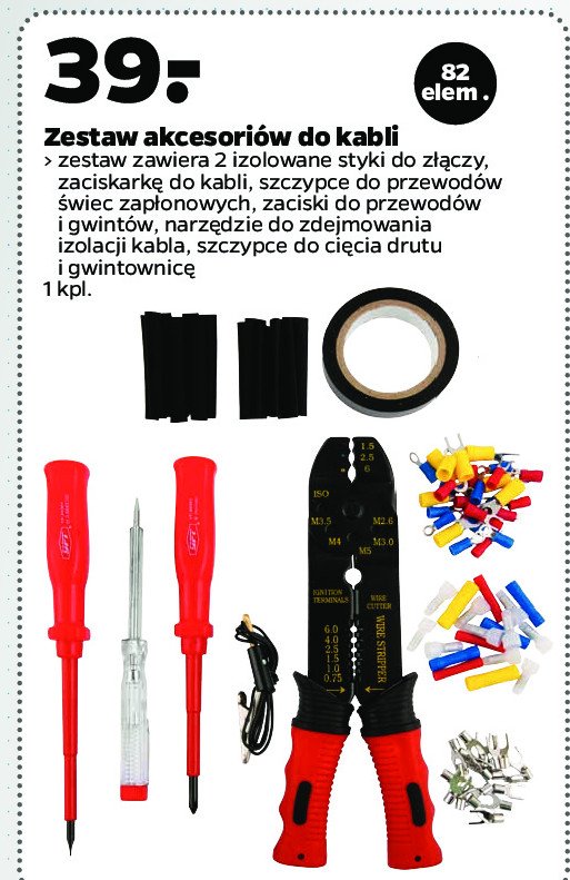 Zestaw akcesori贸w do kabli Toolex promocja