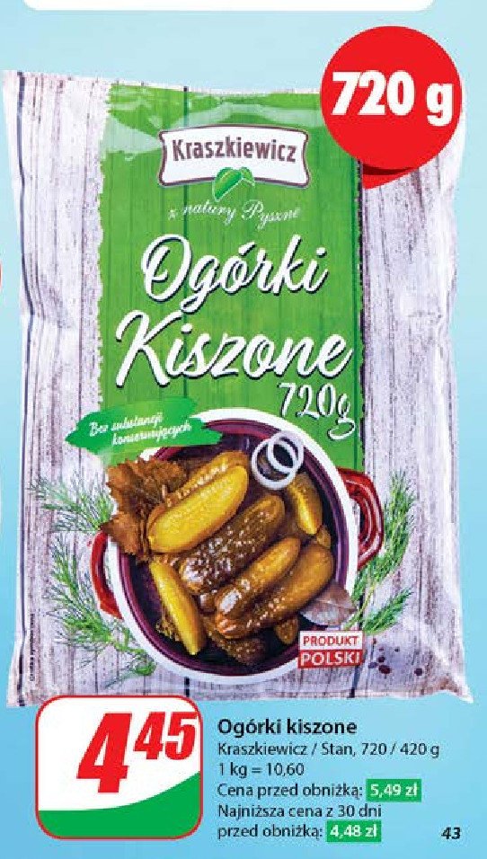 Ogórki kiszone Kraszkiewicz promocja