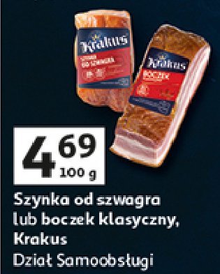 Boczek klasyczny wędzony Krakus animex promocja