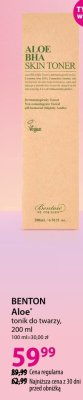 Tonik BENTON Aloe tonik do twarzy, 200 ml promocja w Hebe