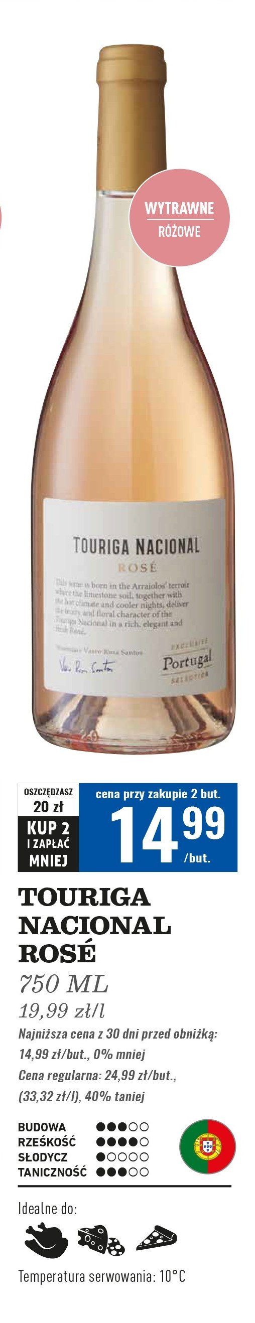 Wino Touriga nacional rose promocja