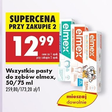 Pasta do z臋b贸w przeciw pr贸chnicy Elmex promocja